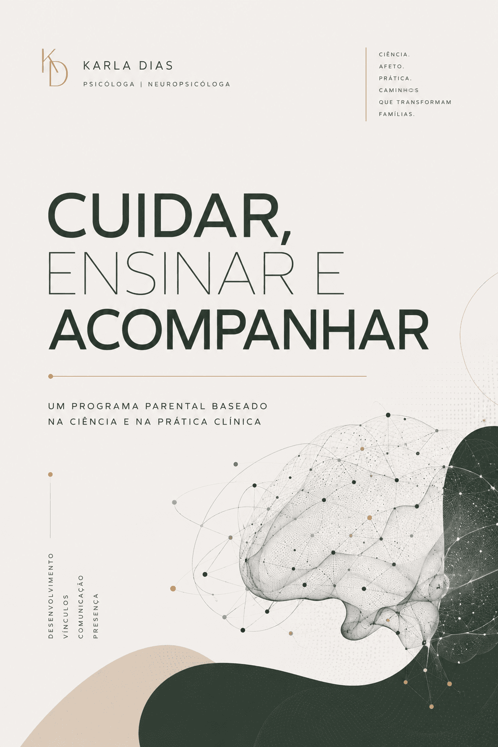 Capa do infobook Cuidar, Ensinar e Acompanhar